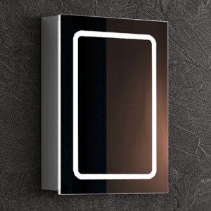 EU és USA luxus LED-es világítású, háttérvilágítással felszerelt fürdőszoba tükörgyógyászati ​​szekrény-ENE-AC-102